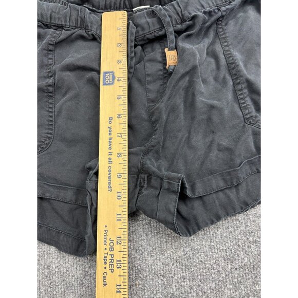 Tentree Shorts Womens Large Black Tencel Lyocell Drawstring Casual Pockets - Picture 4 of 6